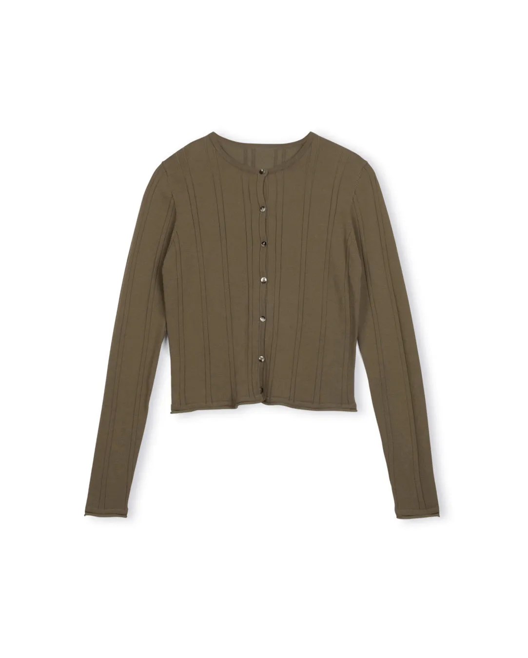 Knit Eyelet Detail Cardigan