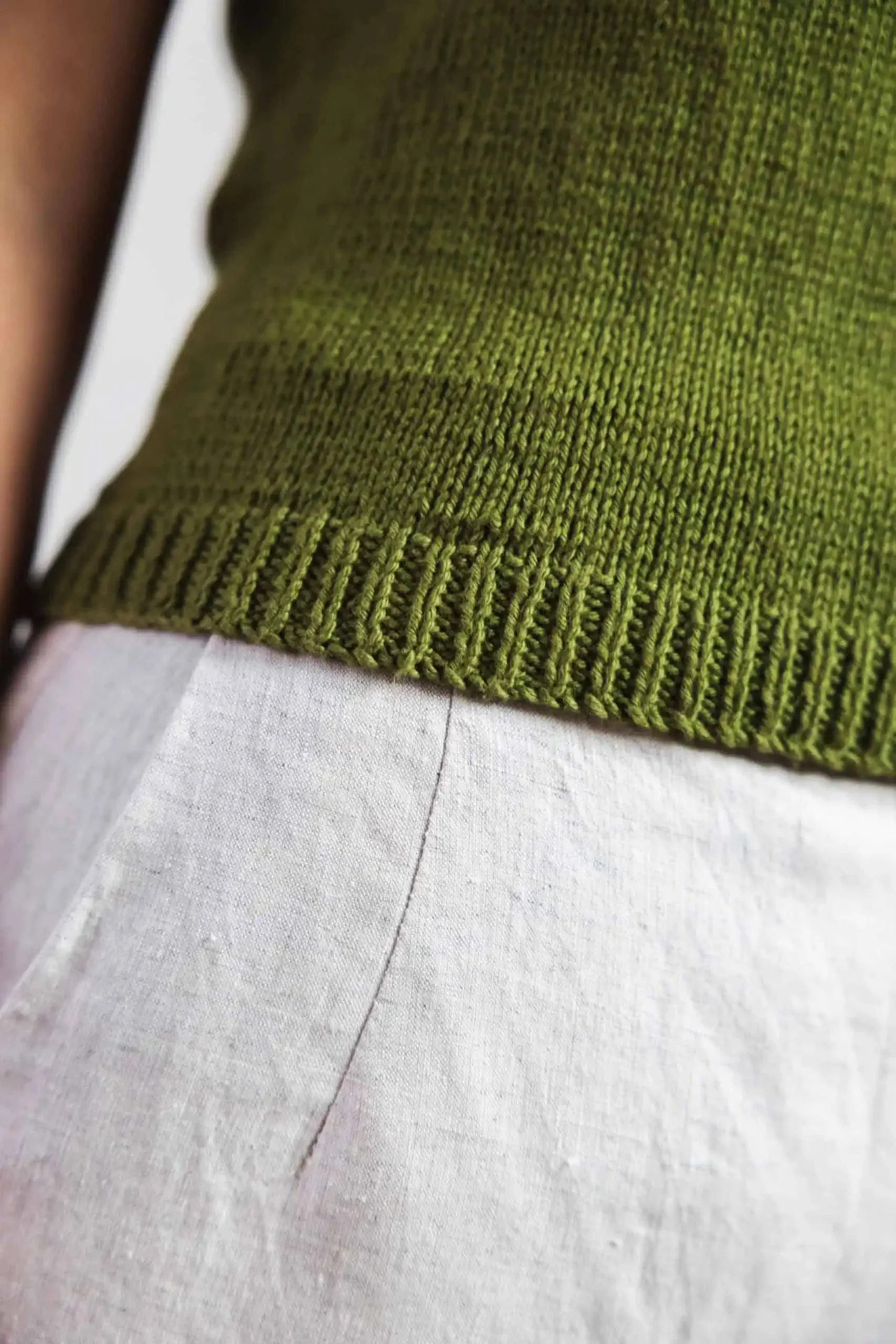 knit top - anshu - olive