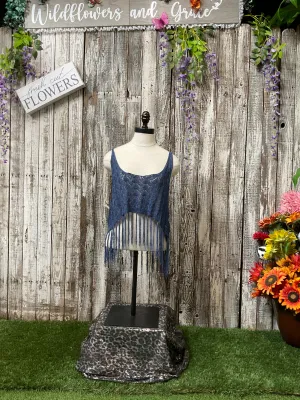 Knits & Tassles Crop Tank