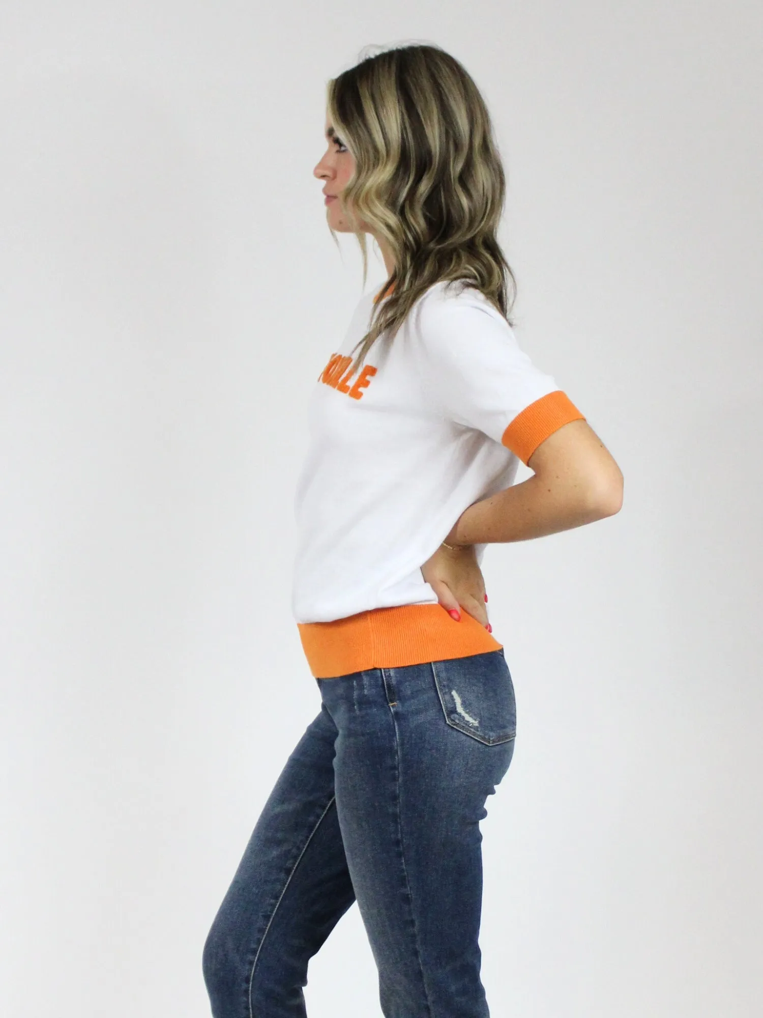 Knoxville Chenille Short Sleeve Sweater