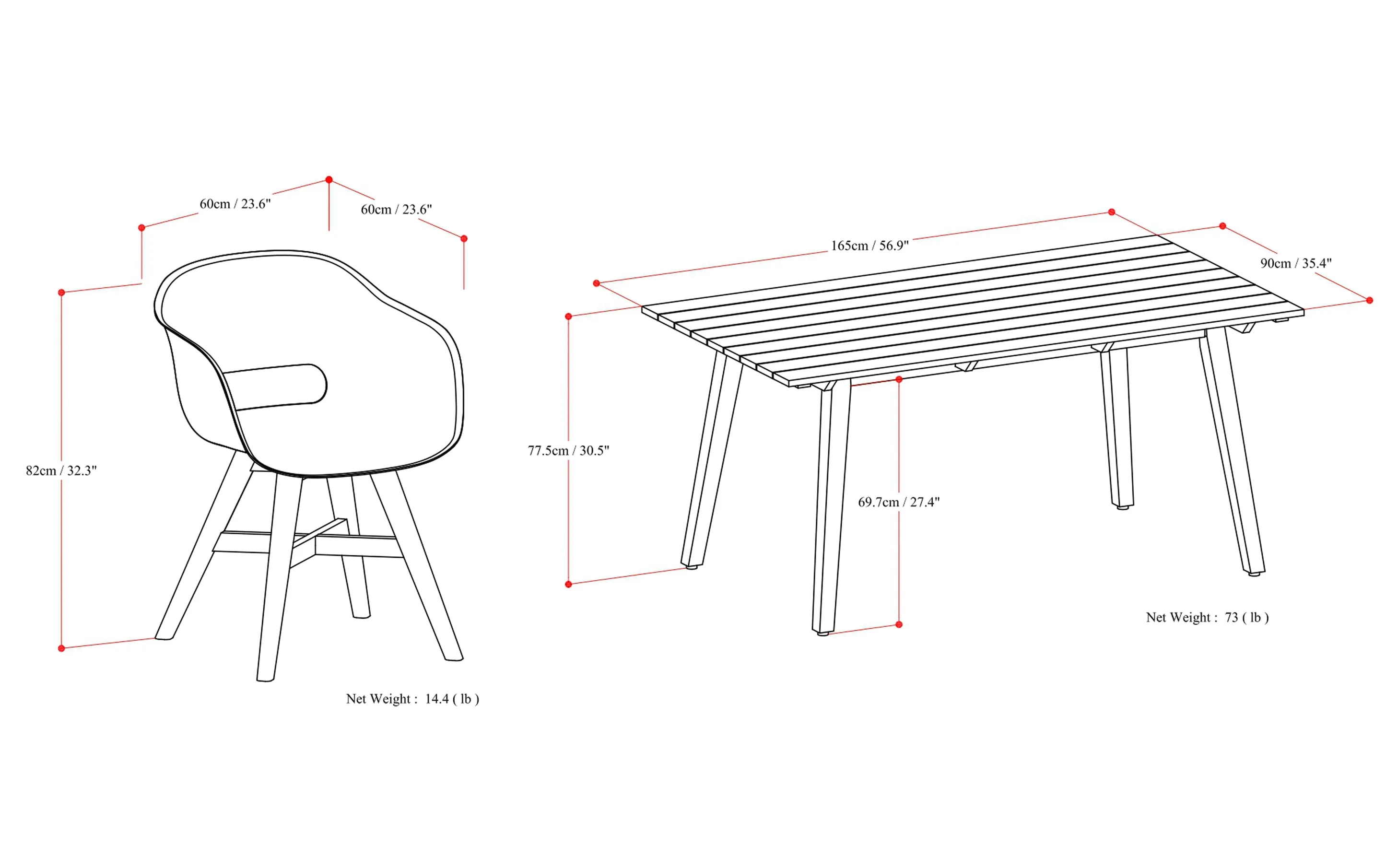 Kona 7 Piece Outdoor Dining Set