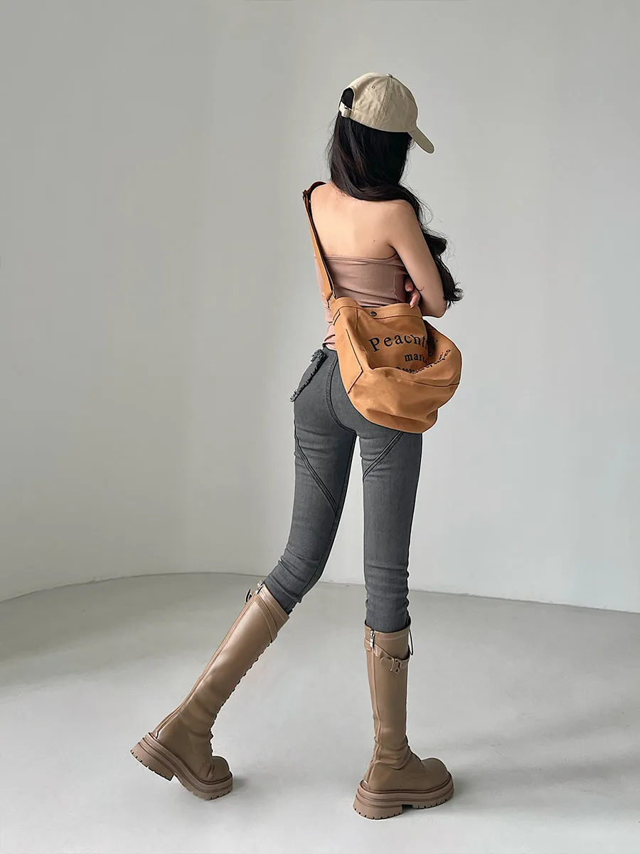 Kristan Solid Color Halter Backless Slim Button Up Sleeveless Top