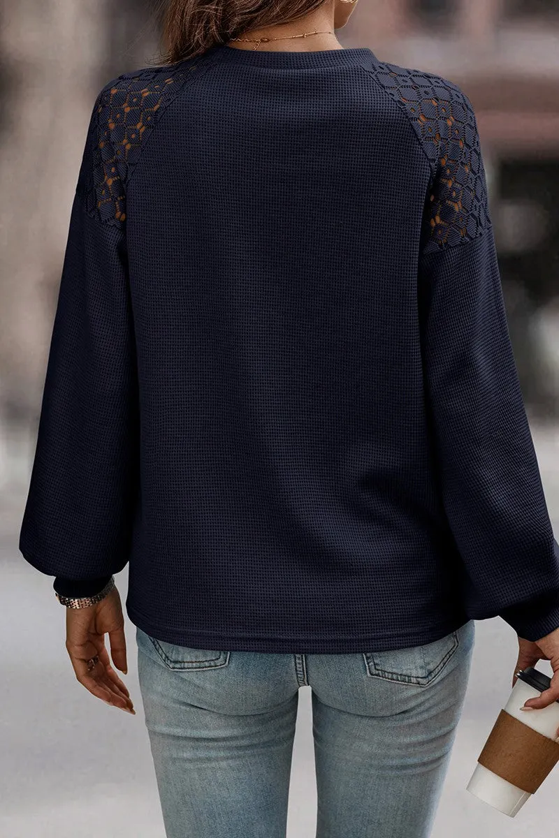 Lace Shoulder Sweater Top II