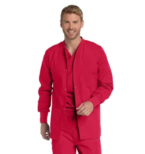 Landau Essentials Men's Warm-Up Scrub Jacket