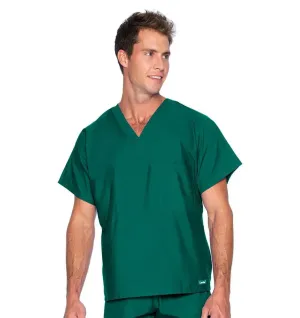 Landau Essentials Unisex 1-Pocket V-Neck Scrub Top