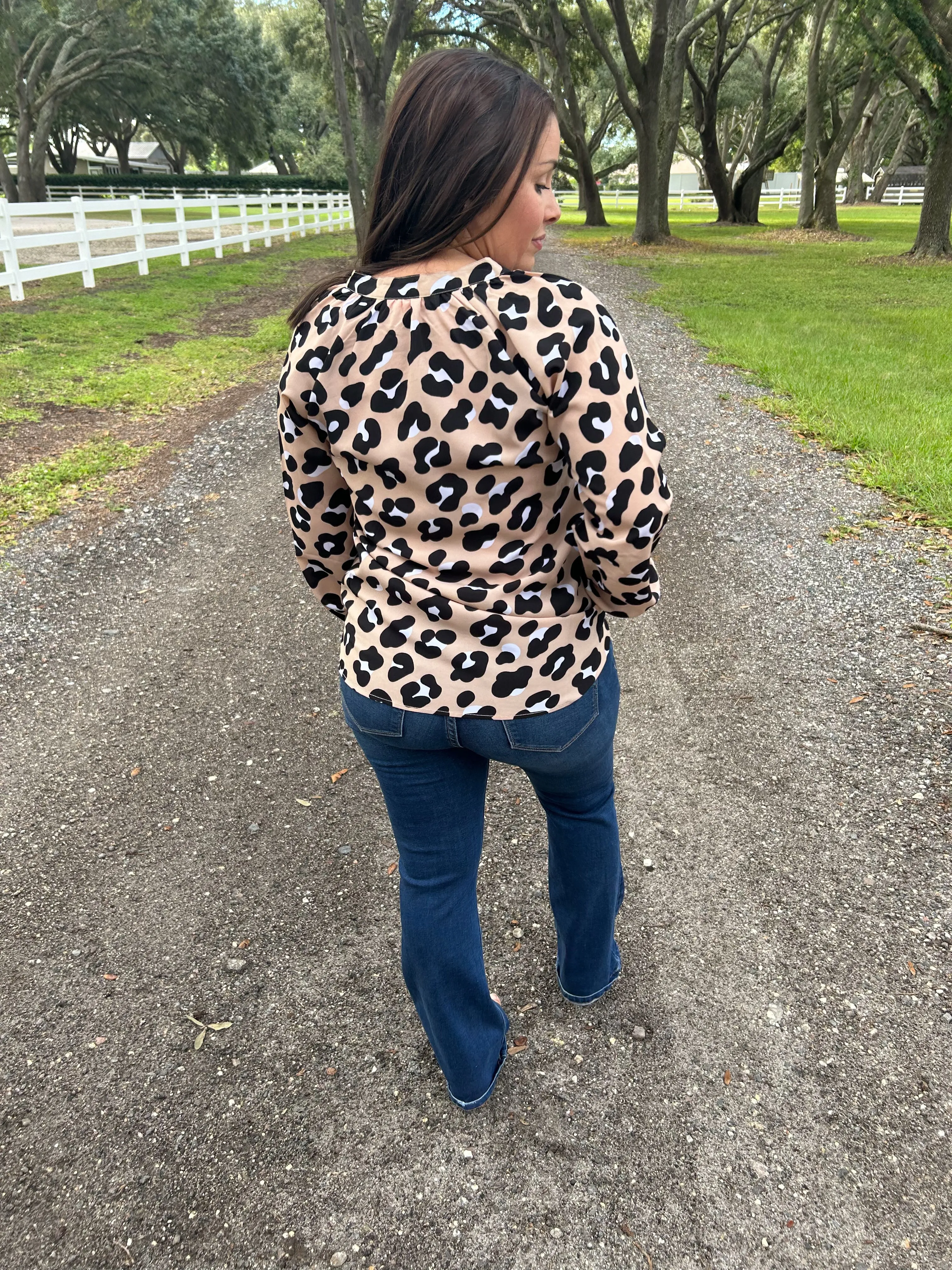 Lavish Leopard Simply Southern Blouse