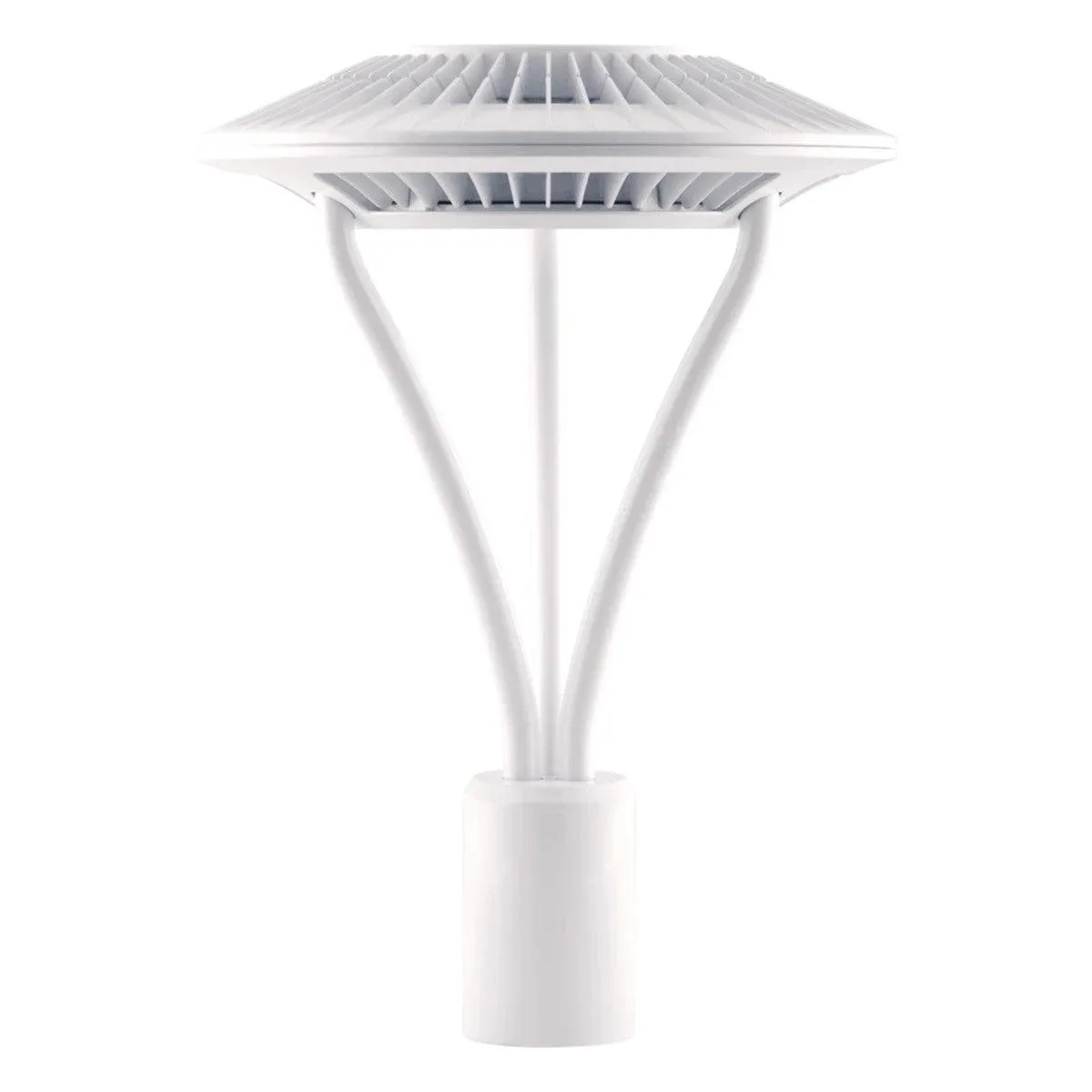 LED Post Top Light, 52 Watts, 6500 Lumens, 5000K, Post Top Mount, 120-277V, Bronze