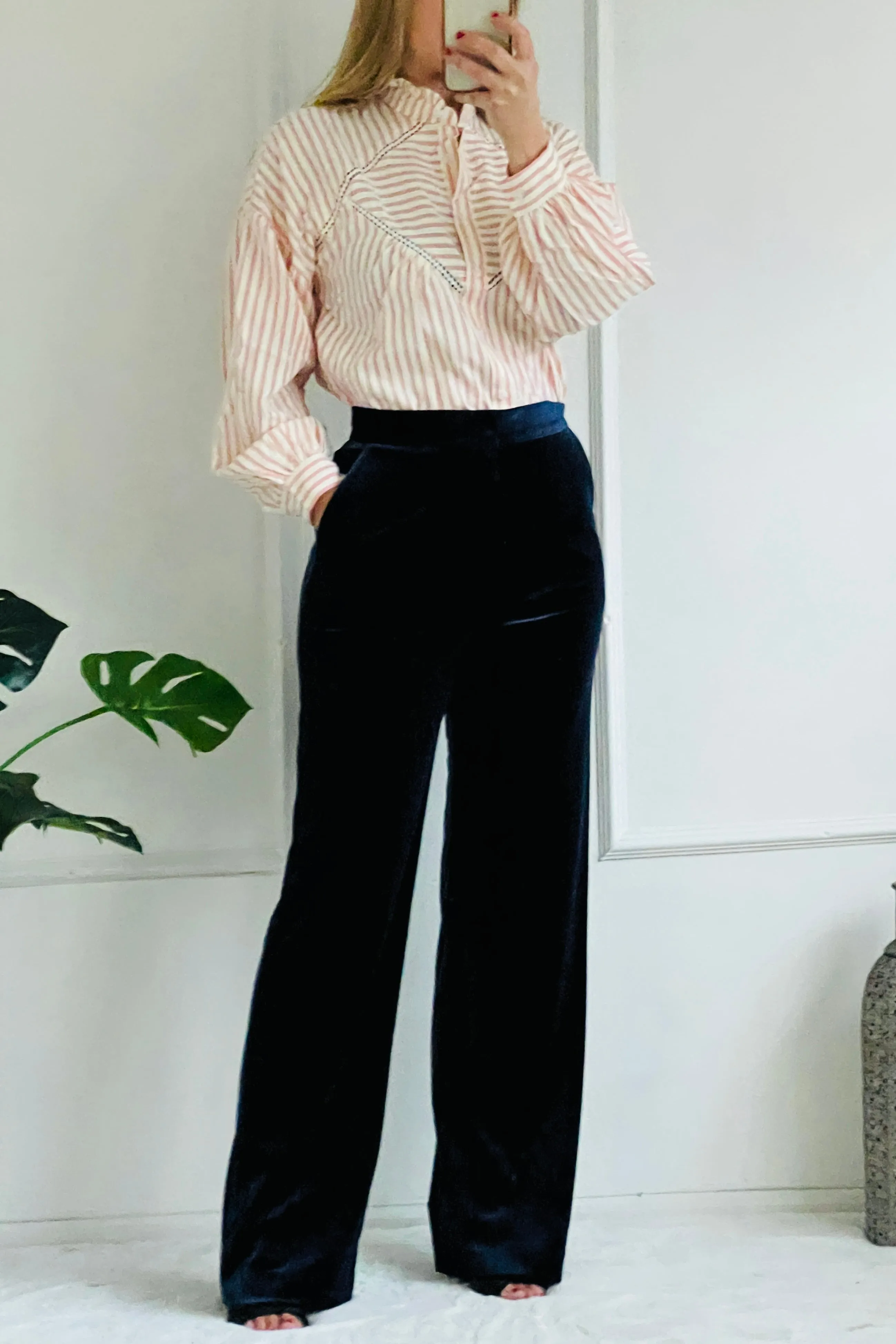 Lily Blouse | Pink & Cream