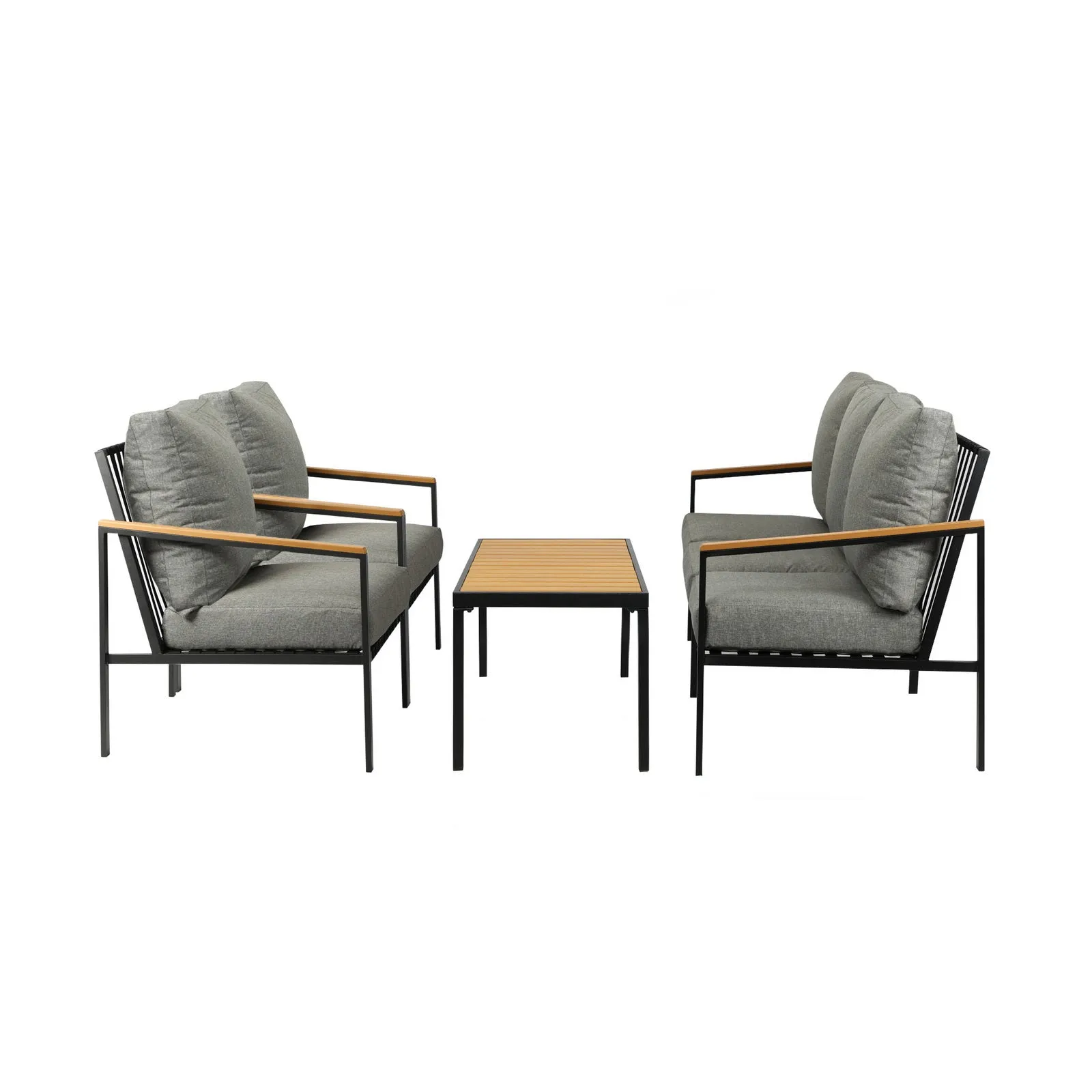 Livsip Outdoor Lounge Sofa Set Patio Furniture Table Chairs Garden Lounge Set