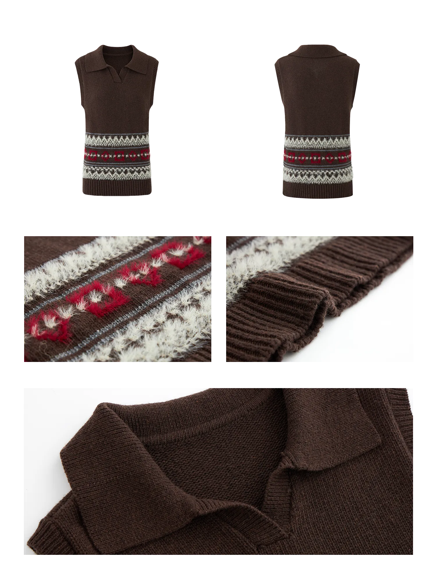 LLDC 'SAVVY MUSE' Fair Isle Vest