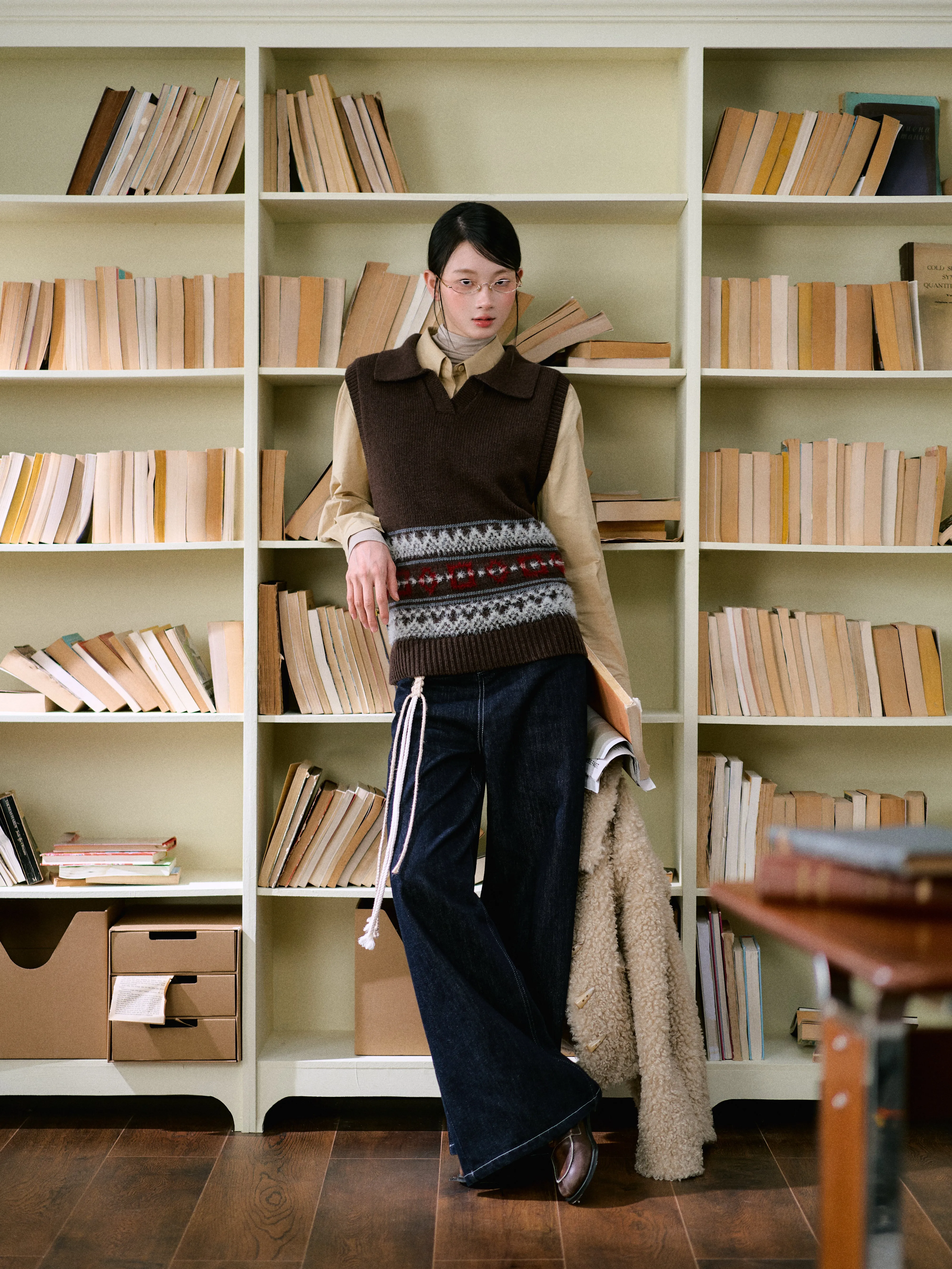 LLDC 'SAVVY MUSE' Fair Isle Vest