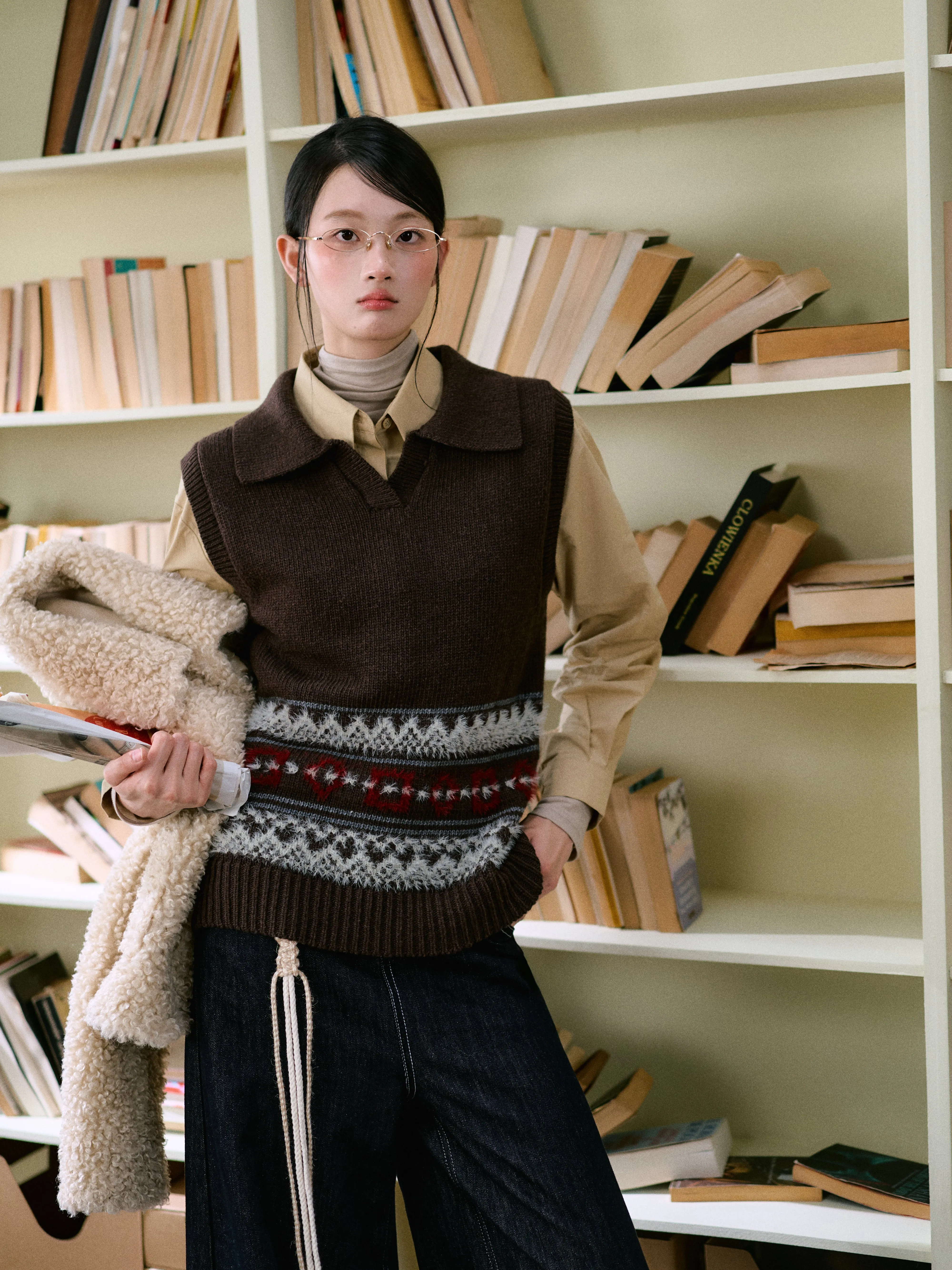 LLDC 'SAVVY MUSE' Fair Isle Vest