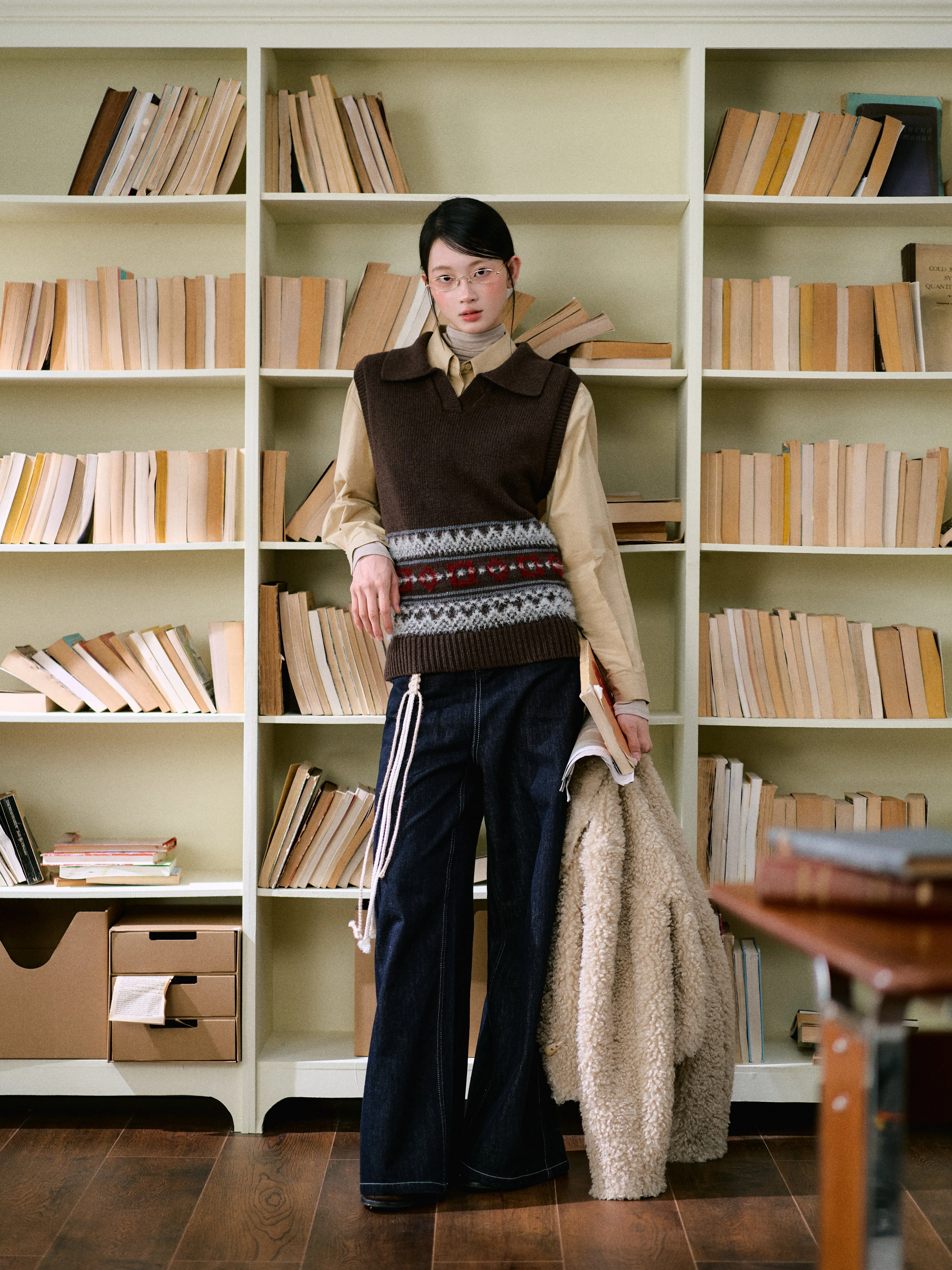 LLDC 'SAVVY MUSE' Fair Isle Vest