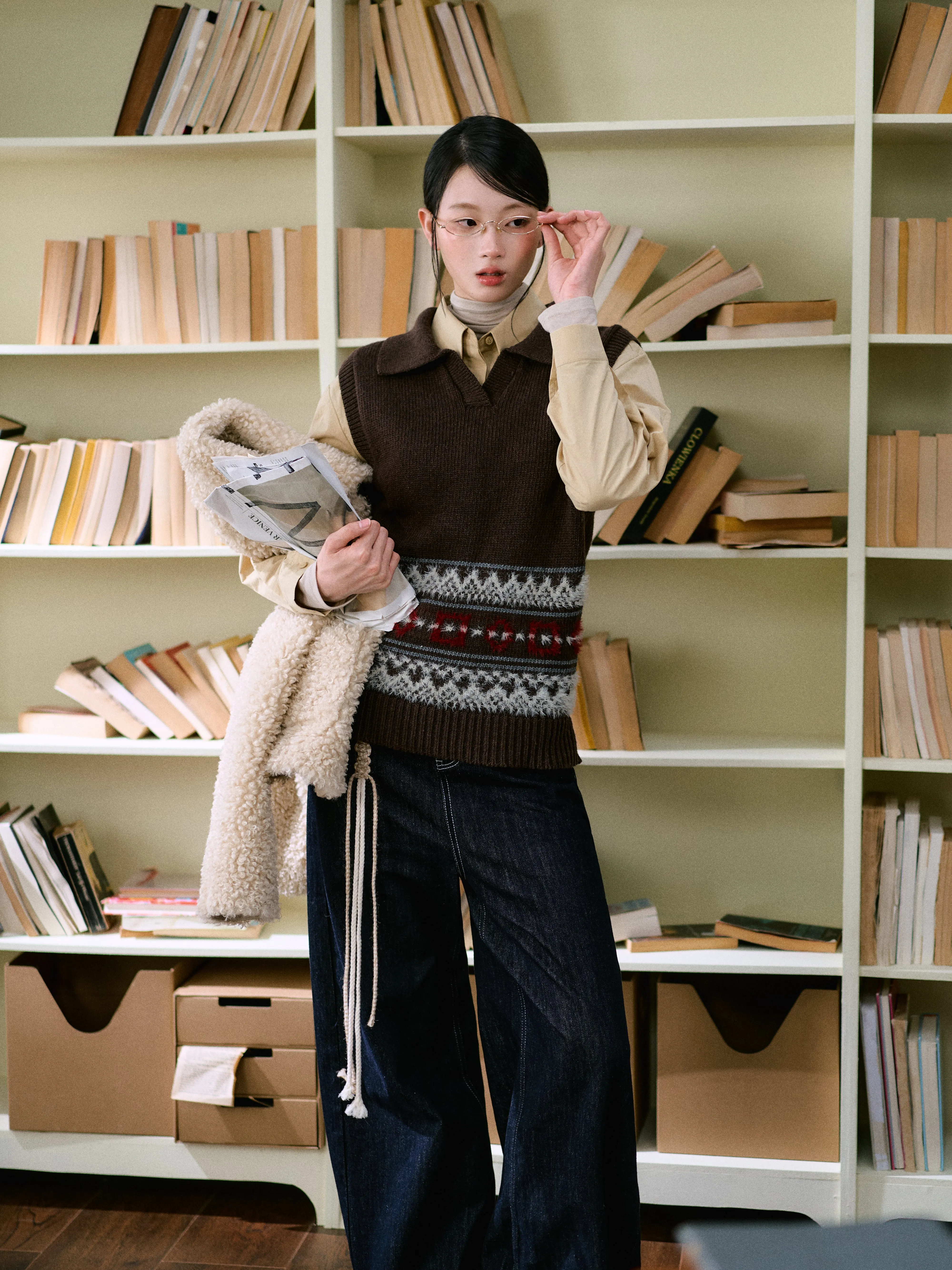 LLDC 'SAVVY MUSE' Fair Isle Vest