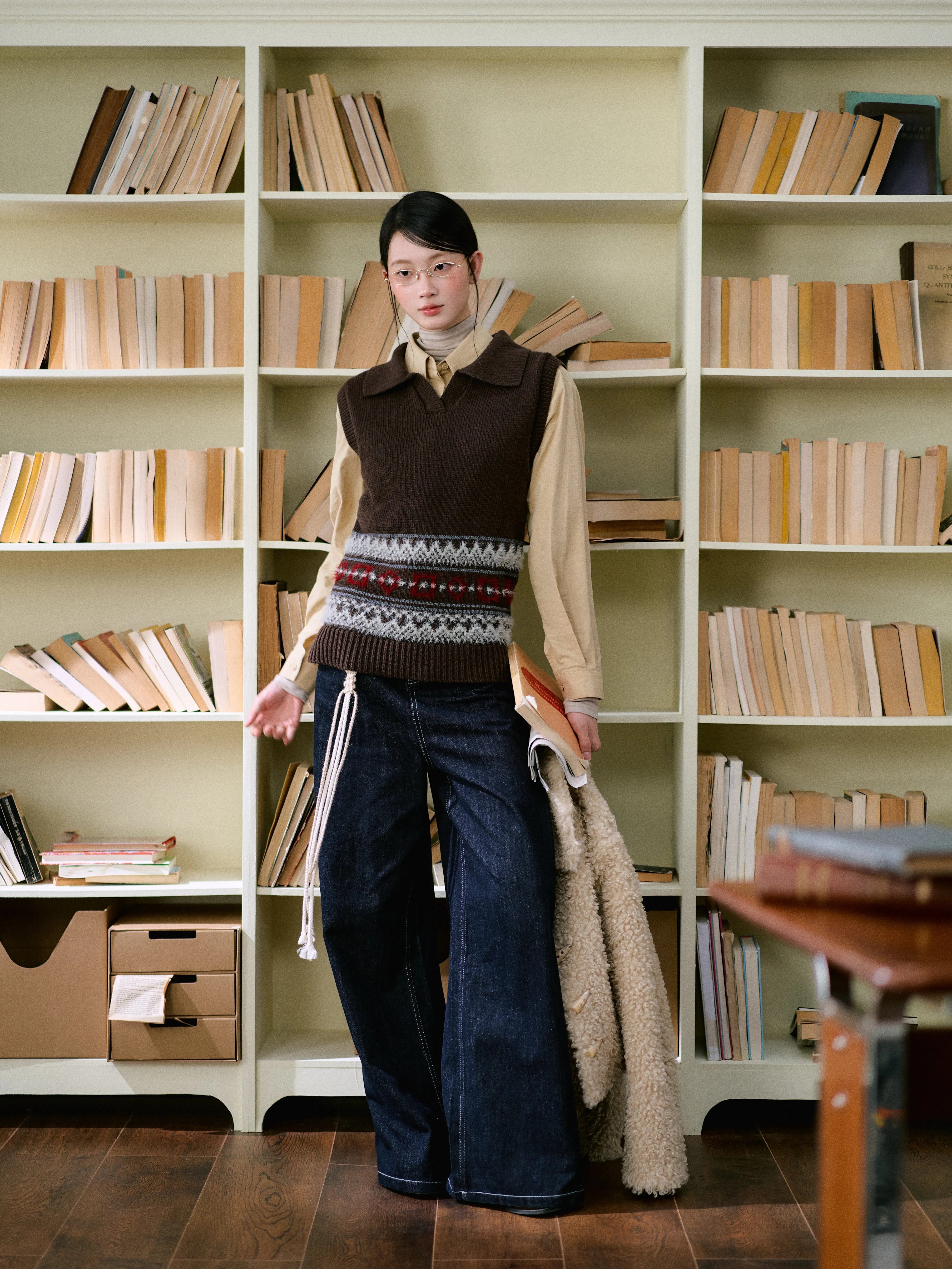 LLDC 'SAVVY MUSE' Fair Isle Vest