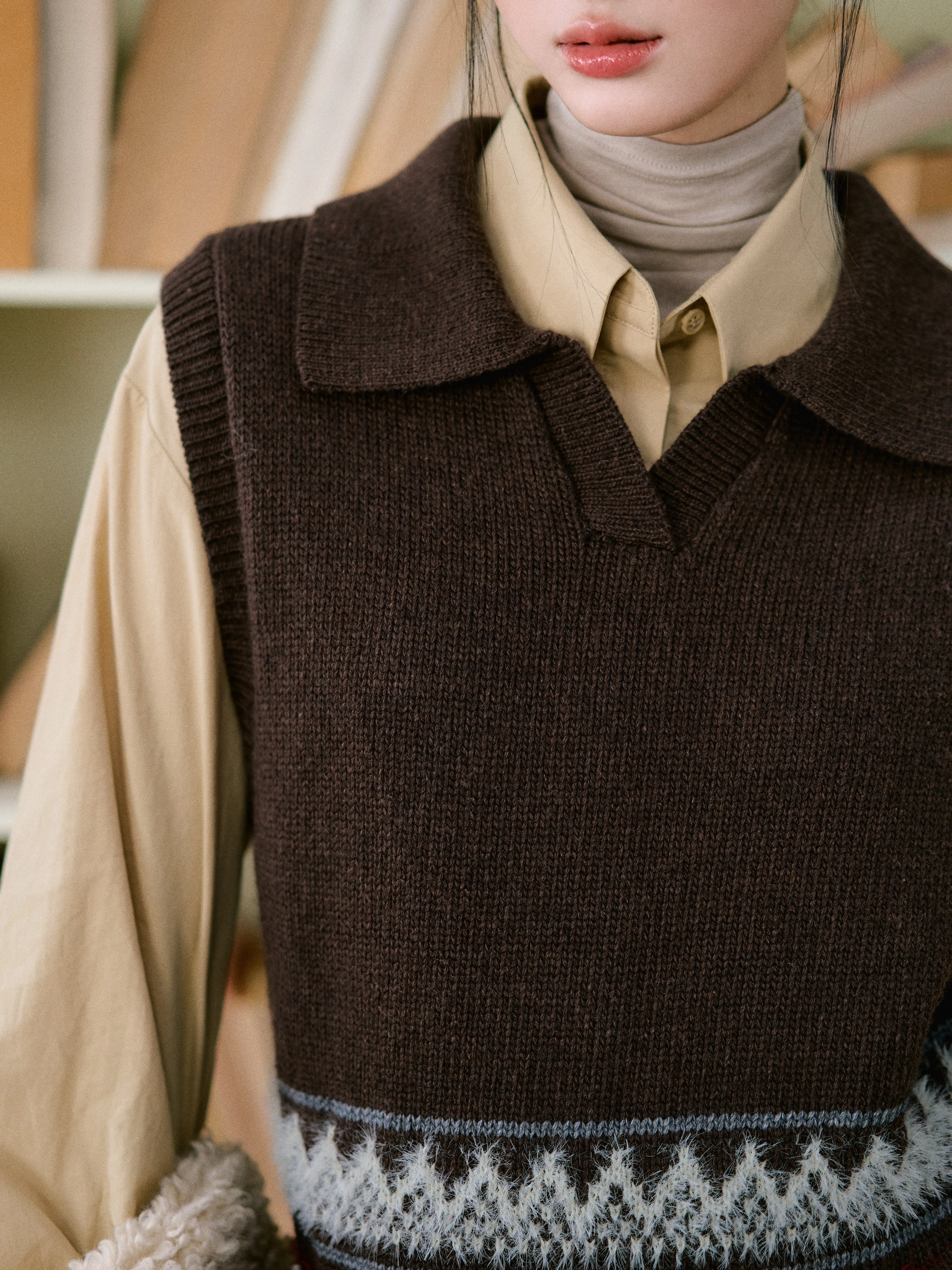 LLDC 'SAVVY MUSE' Fair Isle Vest