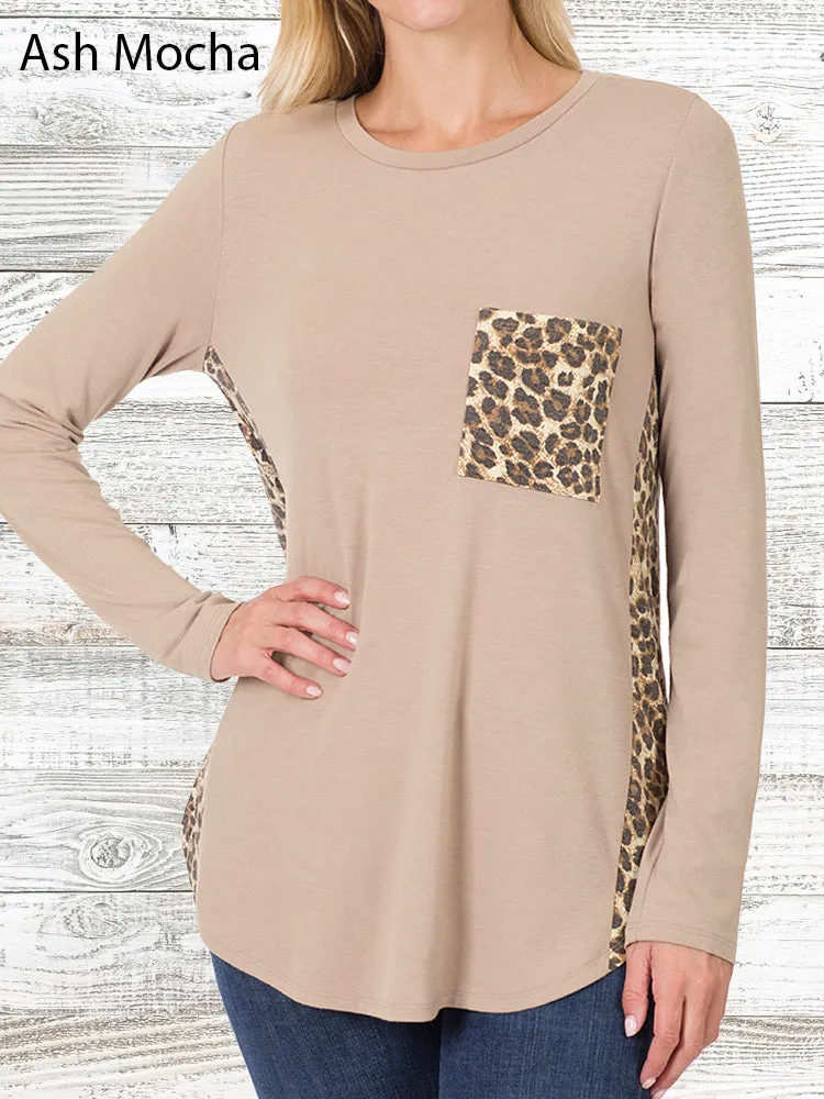 Long Sleeve Leopard Top