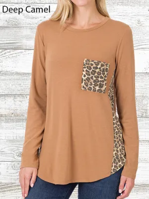 Long Sleeve Leopard Top