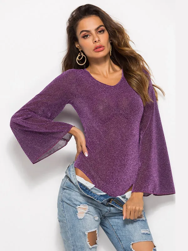 Long-sleeved Slim One-piece Top