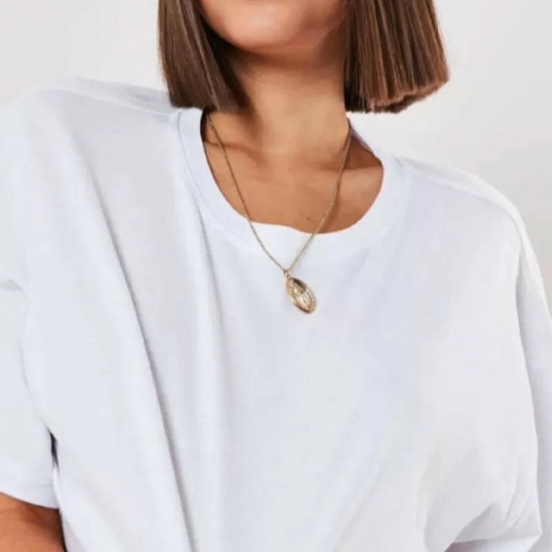 Loose Basic Cropped T-Shirt