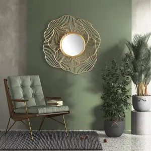 Lotus Flower Gold Mirror
