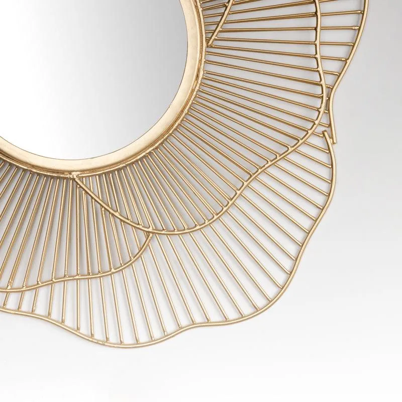 Lotus Flower Gold Mirror