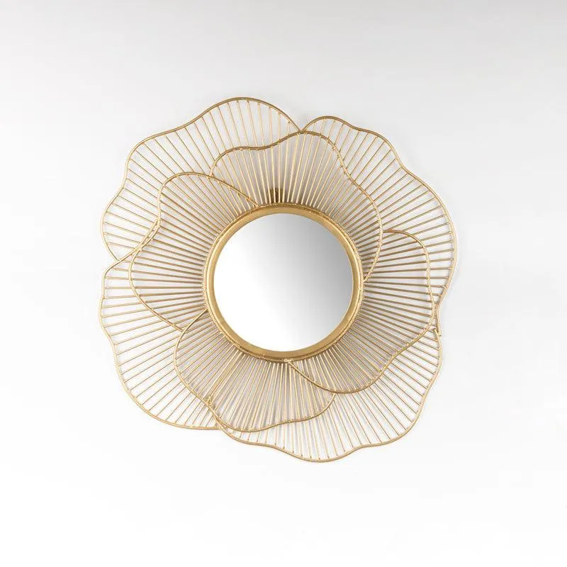 Lotus Flower Gold Mirror