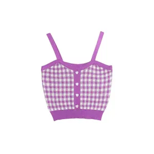 Love Addiction Plaid Top
