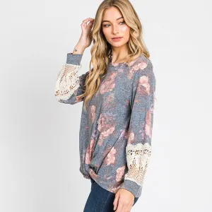 Lovely Floral Long Sleeve Top
