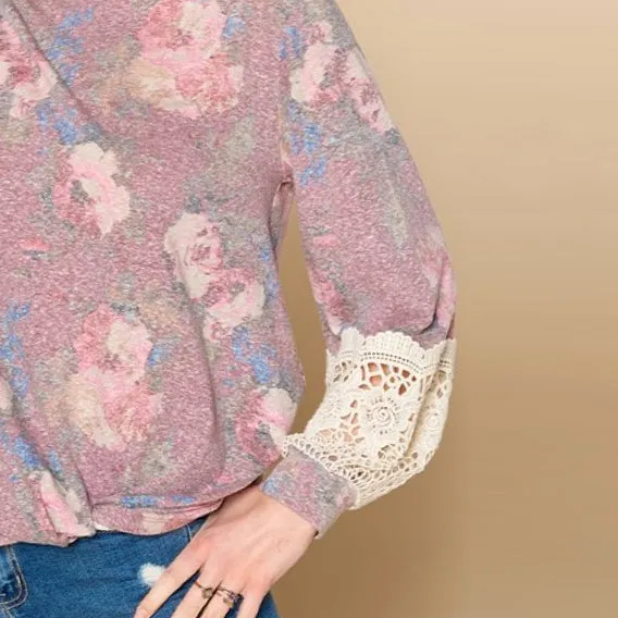 Lovely Floral Long Sleeve Top