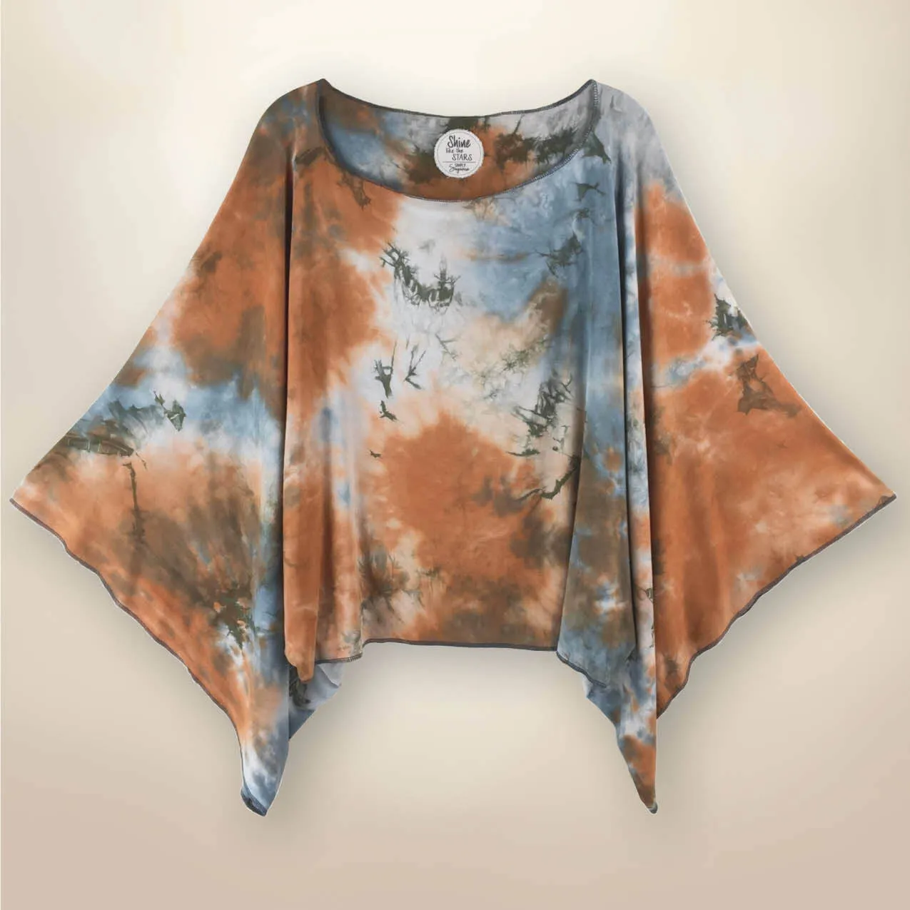 Luna Midwaist Tie Dye Top - Cholla