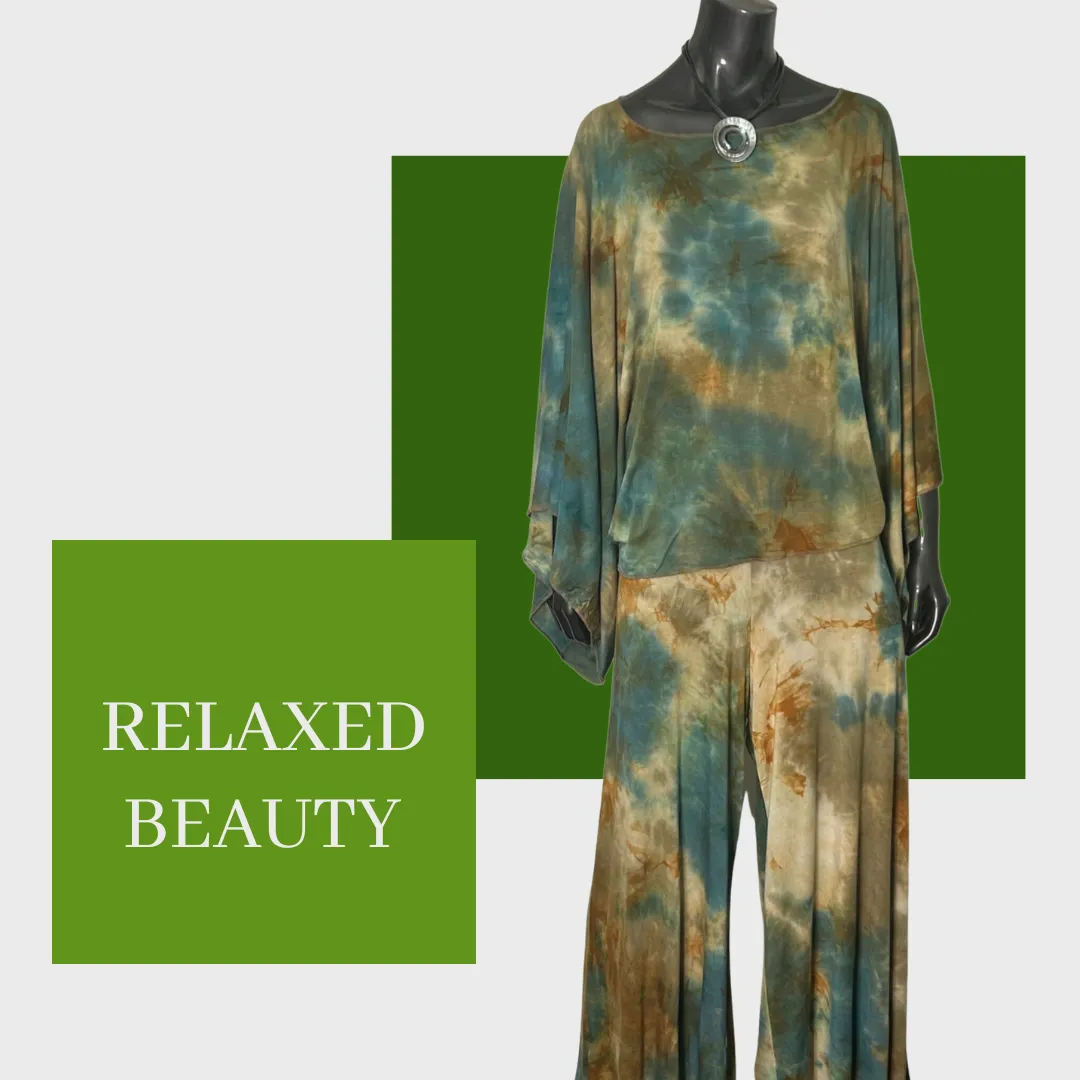 Luna Midwaist Tie Dye Top - Saguaro
