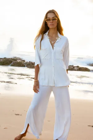 Luxe Knit Top White