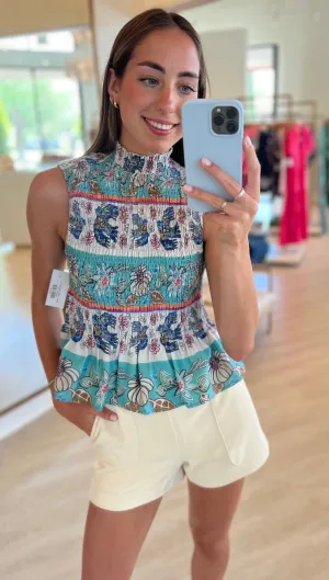 Ma1q11 Marie Oliver Folklore Smocked Top