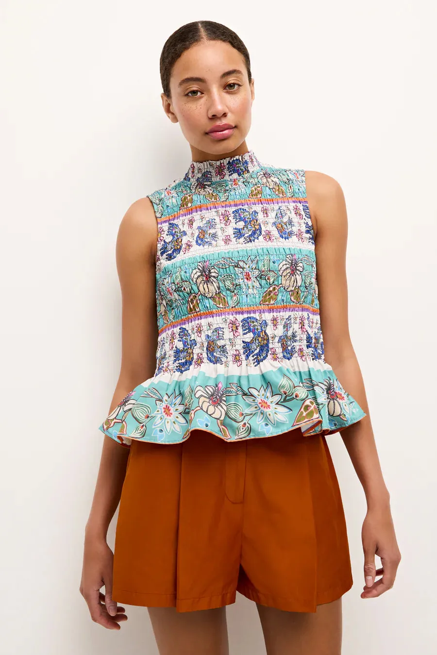 Ma1q11 Marie Oliver Folklore Smocked Top