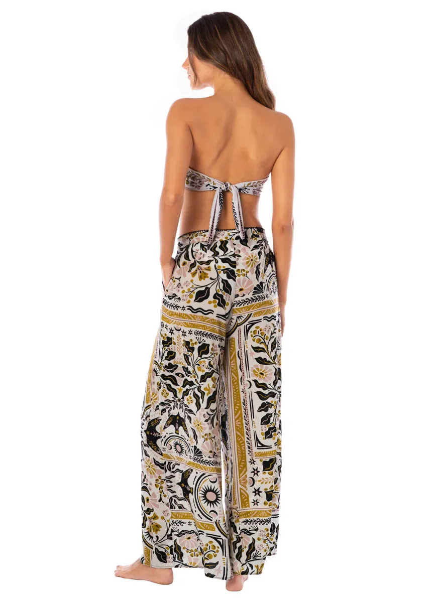 MAAJI Tapestry of Leaves Elise bandana fringe top