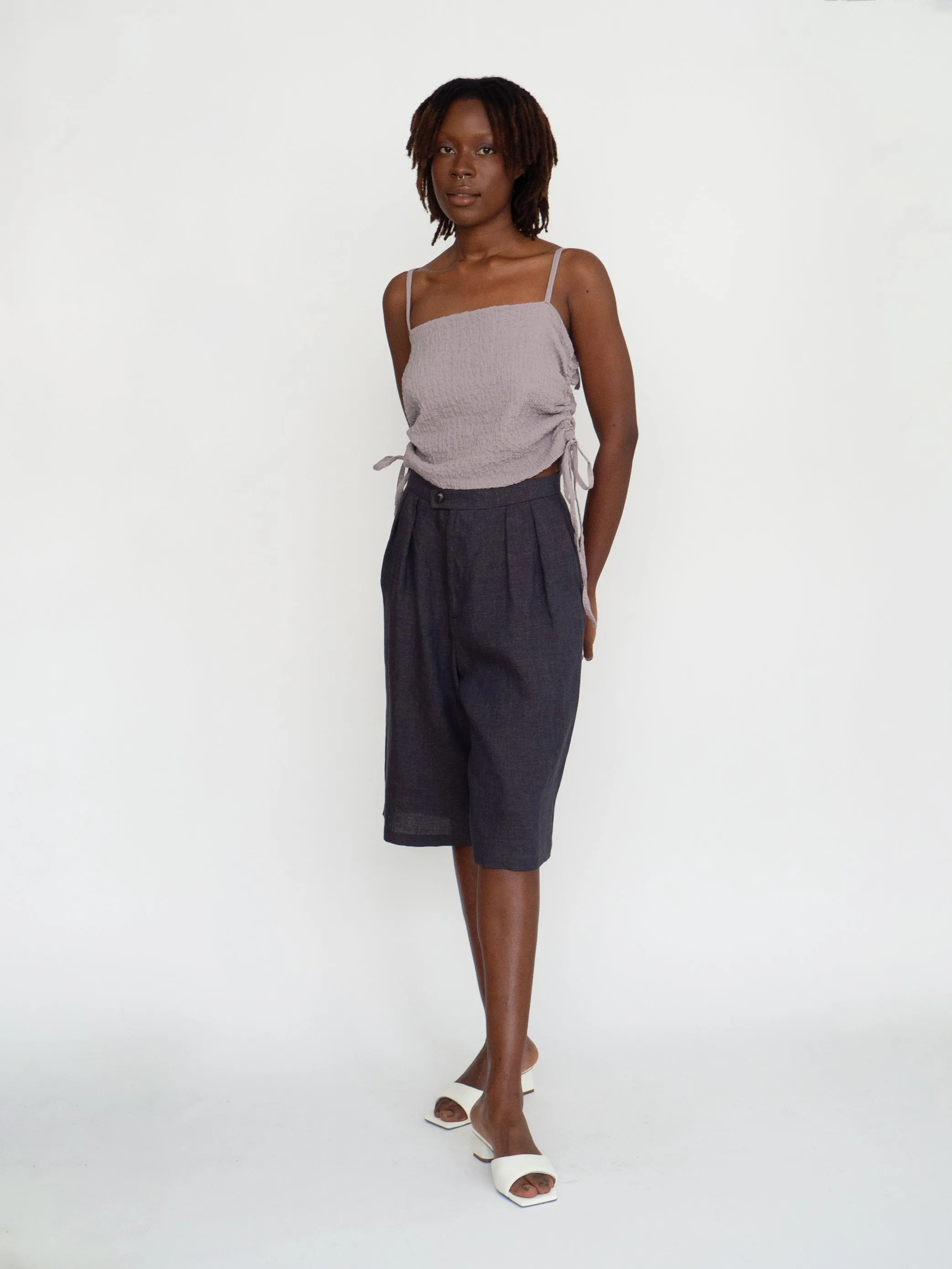 MADELEINE dusty lilac top