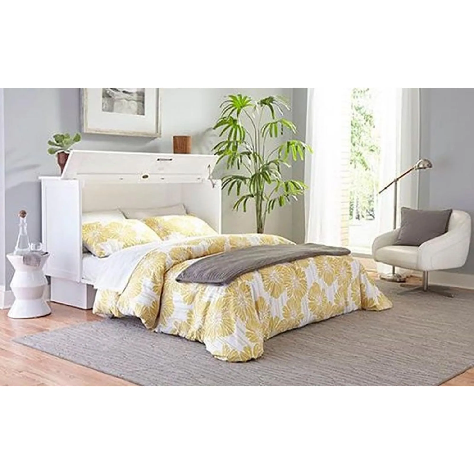 Madrid Murphy Cabinet Bed in Wire Brush