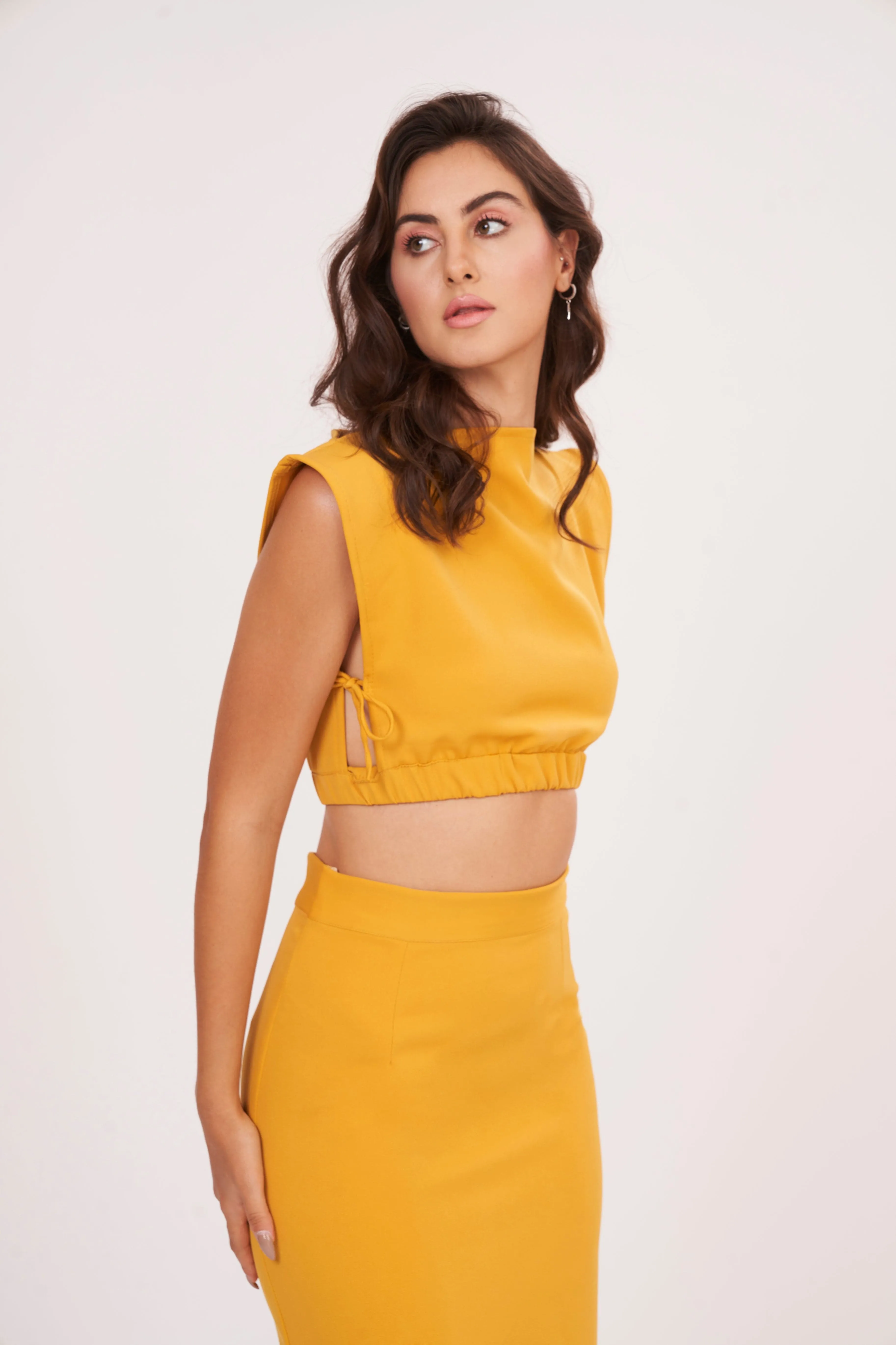 Magnificent Mustard Yellow Square Top