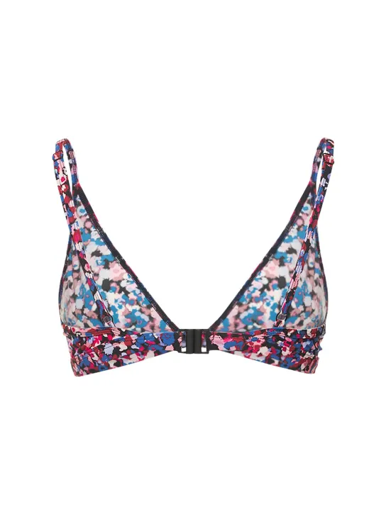 Marant Etoile   Niall printed triangle bikini top 