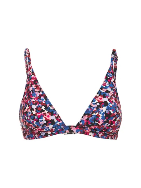 Marant Etoile   Niall printed triangle bikini top 
