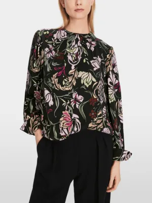 Marc Cain Collections Floral Blouse With Silk XC 51.19 W44 COL 900