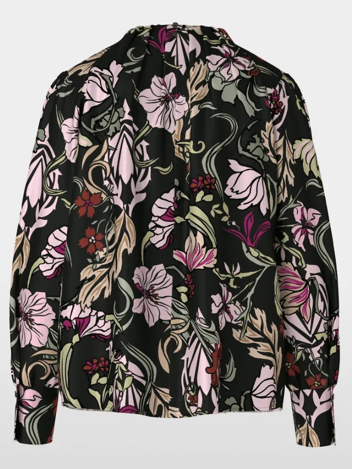 Marc Cain Collections Floral Blouse With Silk XC 51.19 W44 COL 900