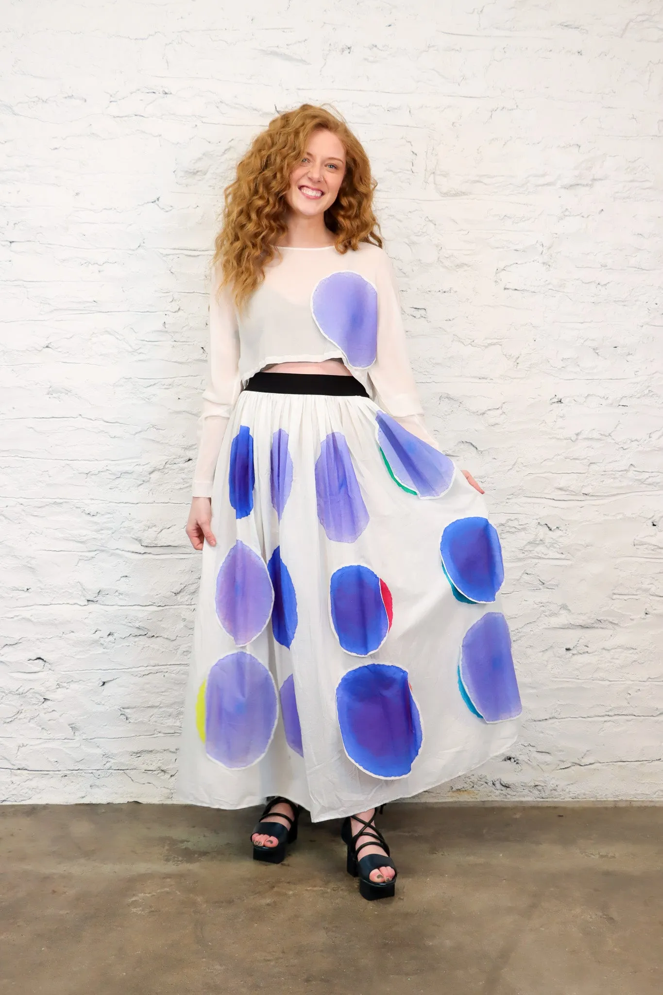 maria calderara Watercolor Crop Top