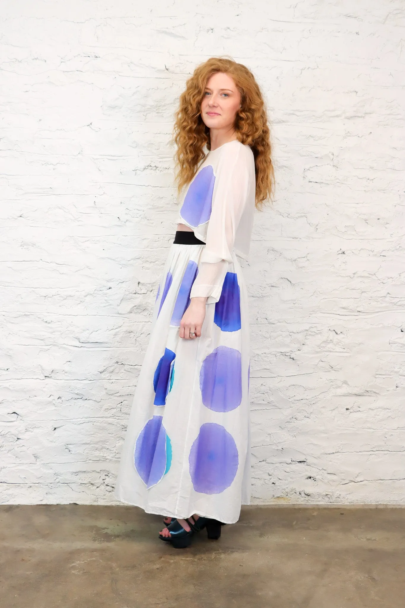 maria calderara Watercolor Crop Top