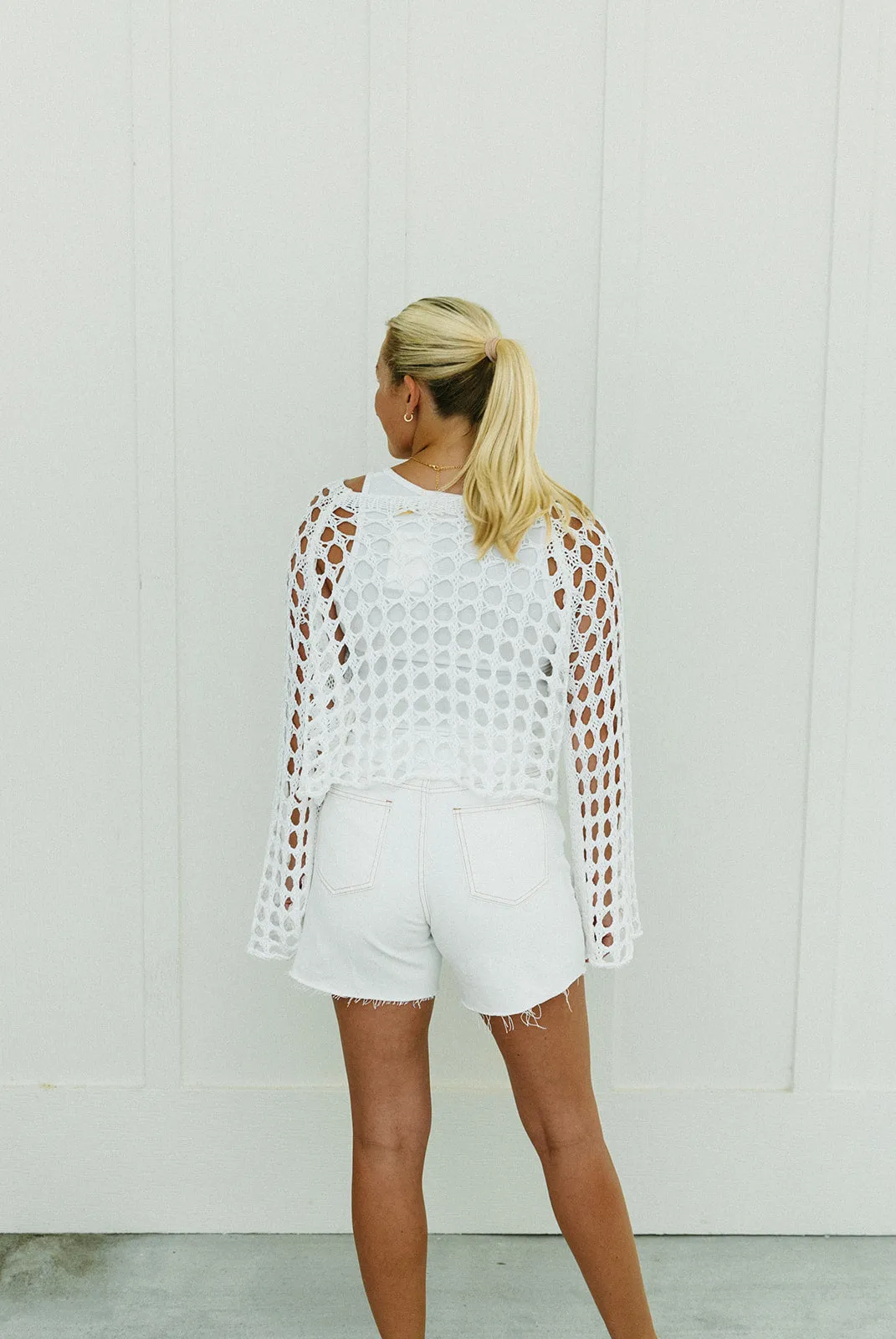 Martha Crochet Top - White