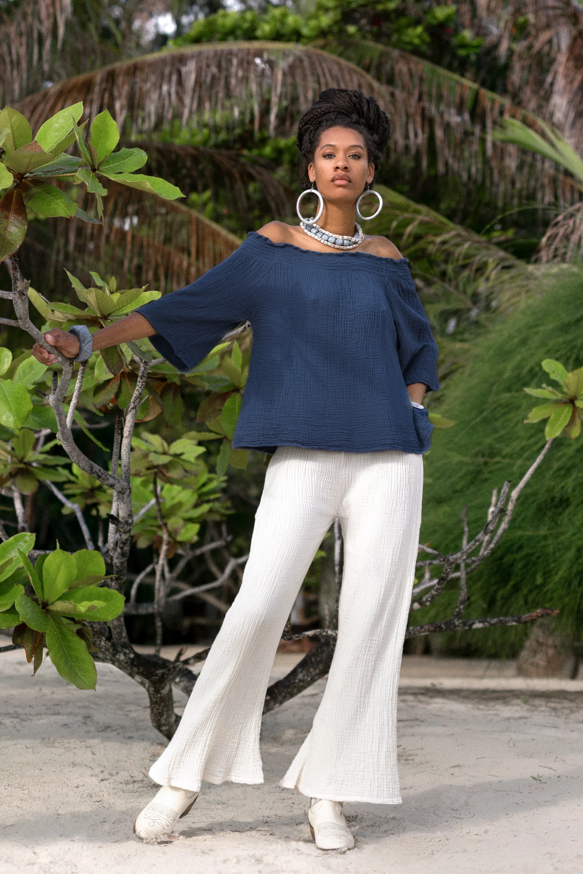 Maya Top Navy