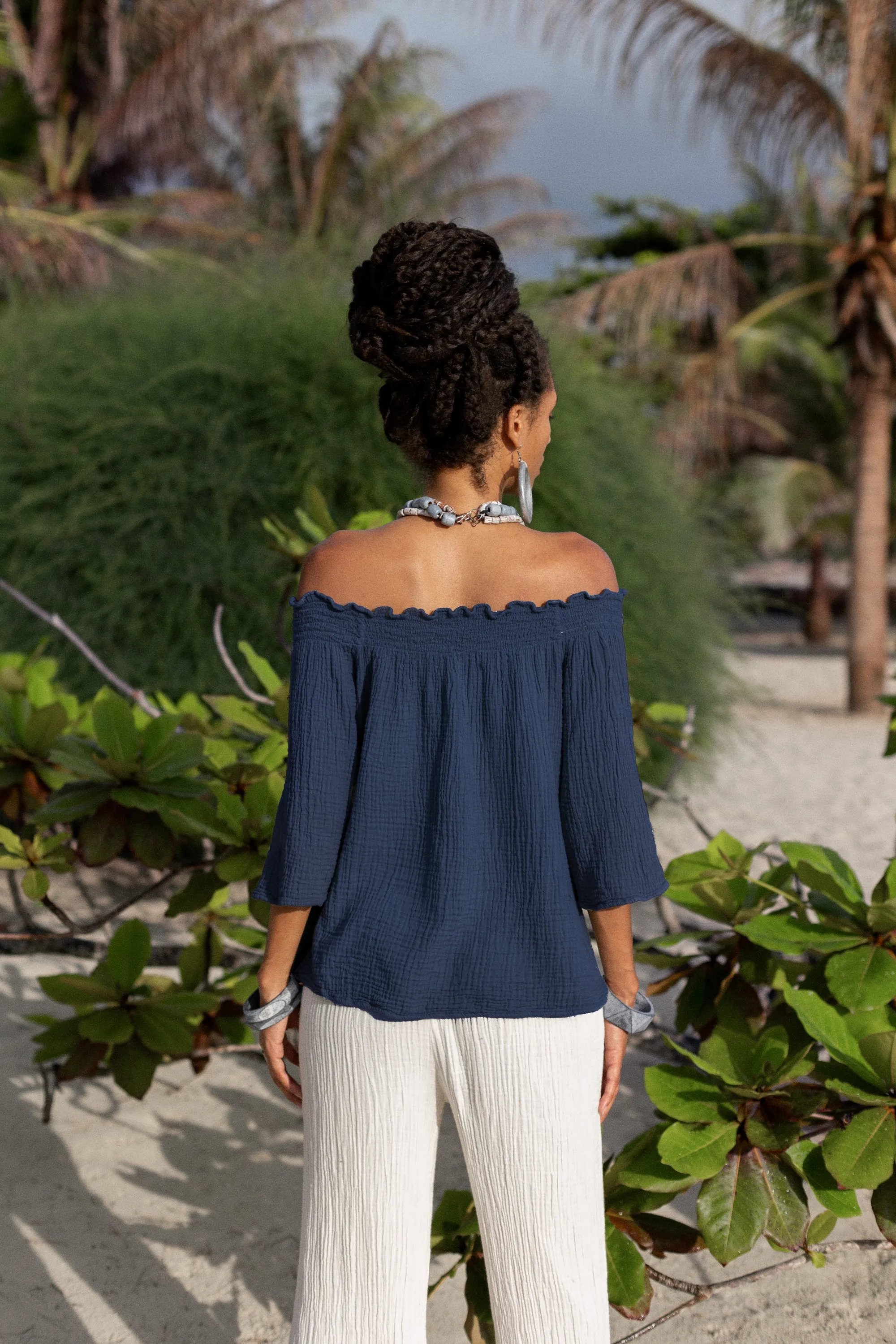 Maya Top Navy
