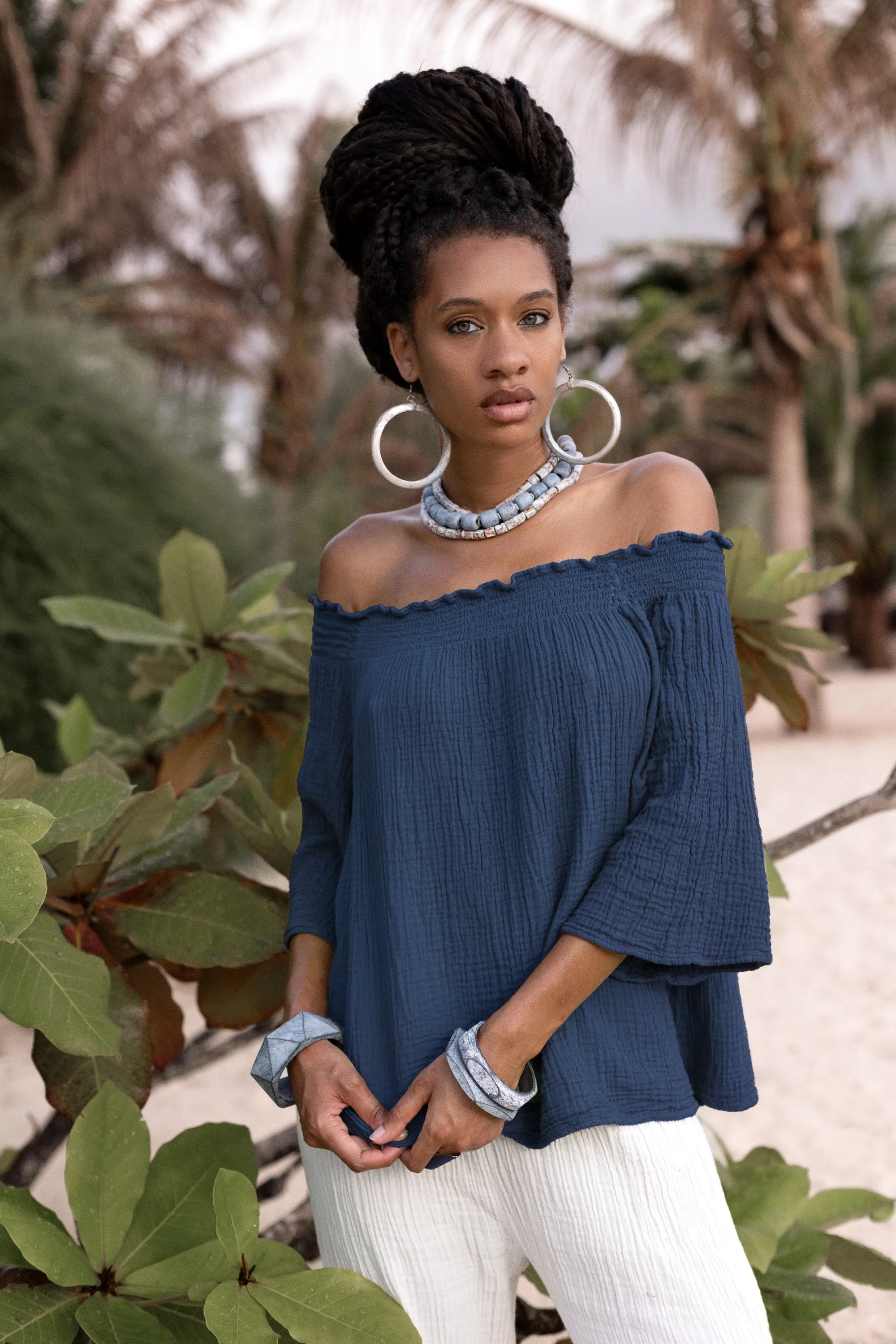 Maya Top Navy