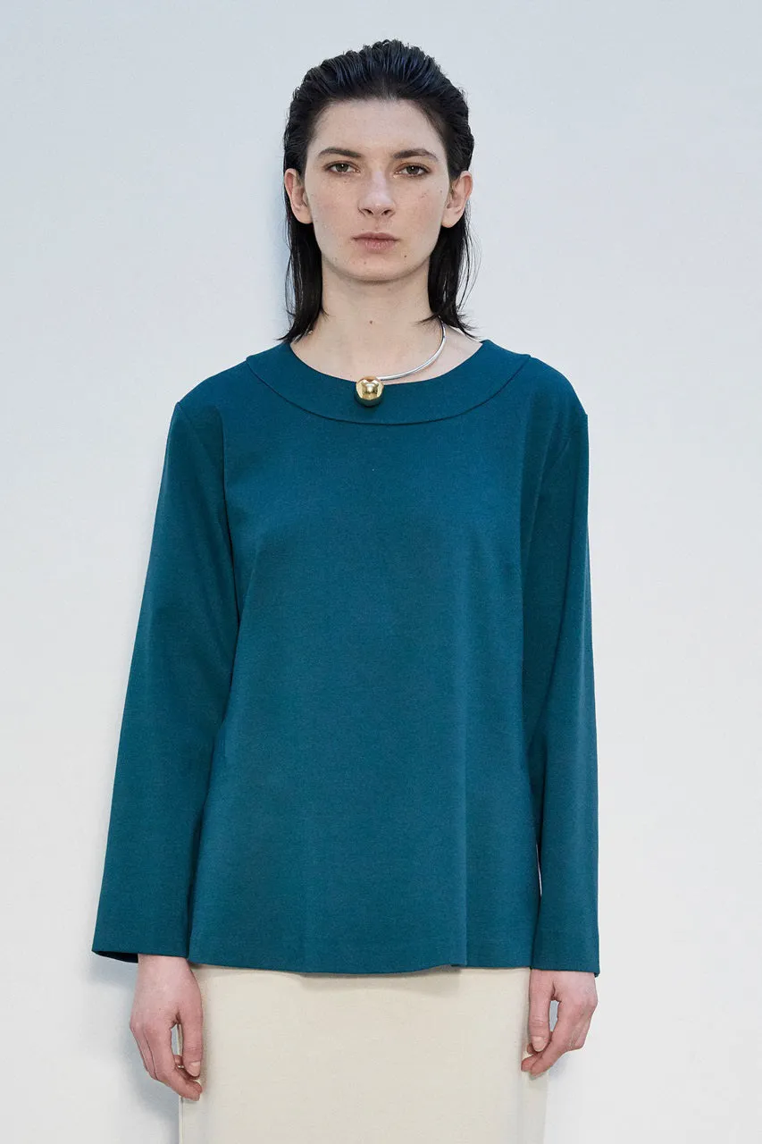 MEIMEIJ - LONG SLEEVE PONTE SWING TOP